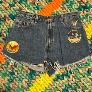 Levi’s Cut-Offs with Patches